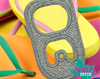 Pop Top Iron-On Embroidered Patch