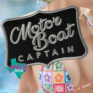 Motor Boat Captain Patch