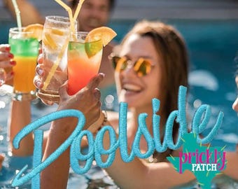 Poolside Iron-On Embroidered Patch