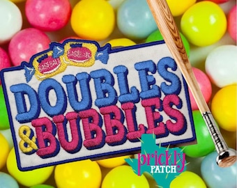 Doubles & Bubbles Baseball Patch