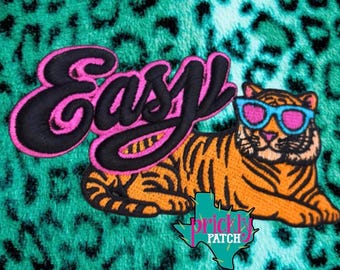 Easy Tiger Iron-On Embroidered Patch