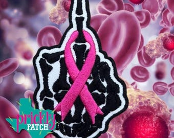 Parche bordado termoadhesivo Finger Pink
