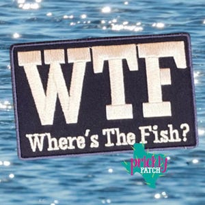 Where’s the Fish Iron-On Embroidered Patch