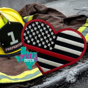 Firefighter Heart Patch