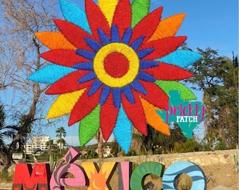 Folk Flower Iron-On Embroidered Patch