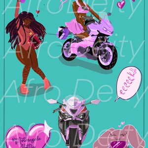 Motorcycle Hottie Club Sticker Pack