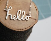 Custom Name Necklace. Personalised jewelry in Sterling Siver.