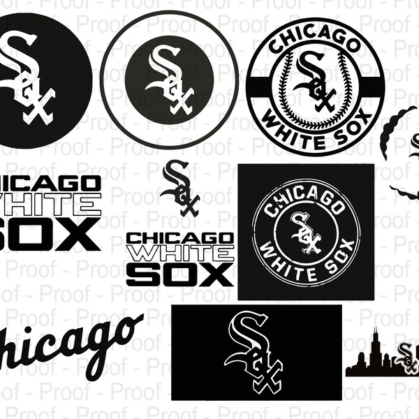 White Sox Baseball Svg, Go White Sox Svg, Retro Jersey Font, White Sox Team Logo. Vector Cut file Cricut, Silhouette, Pdf Png Dxf Eps.