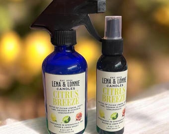 Citrus Breeze Room & Linen Spray - Lemon, Lime, Orange Blossom