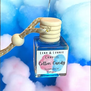 Cotton Candy Car Diffuser (12ml or Refills): Air Freshener, Sweet Nostalgic Scent