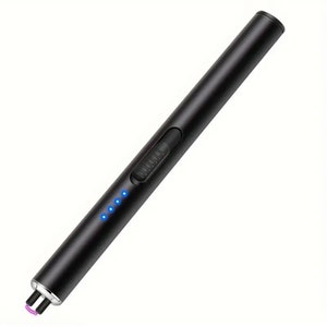 High-tech Arc Flame USB Rechargeable Lighter | USB Electric Lighter | Candle Lighter | Windproof | Black