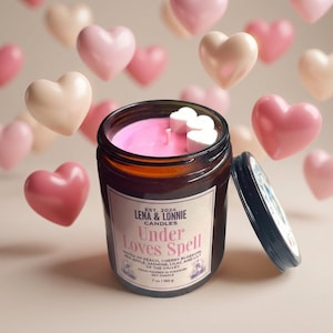 Under Loves Spell Candle, Wax Melts (2oz - 7oz): Floral & Fruity Peach and Cherry Blossom