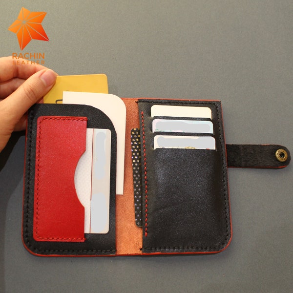 Leather cardholder pattern, pdf pattern, bag pattern, pattern for leather card holder, pattern for leather bag