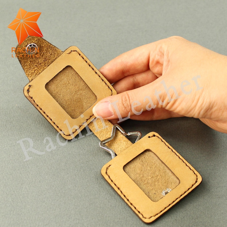 Leather Photo Keychain PDF Pattern – DIY Leather Key Fob With Video ...