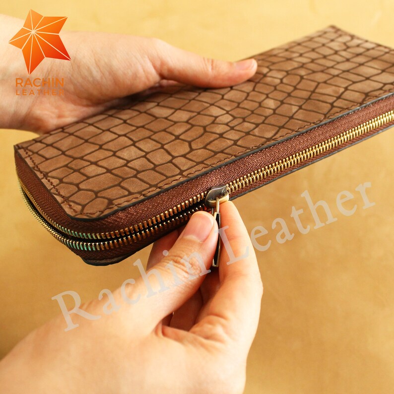 Handmade Leather Zipper Wallet Pattern (PDF Pattern) - Etsy