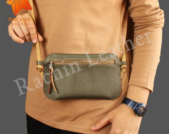Leather Crossbody Phone Bag Pattern: DIY Sewing Template (PDF Download)