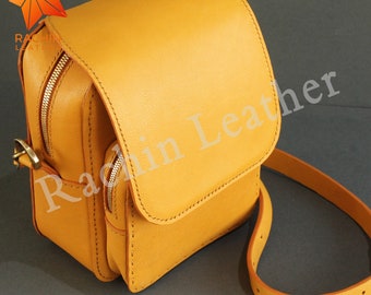 Leder Crossbody Bag Schnittmuster: DIY PDF Vorlage