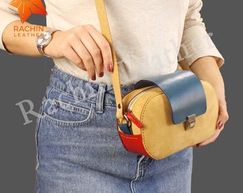 Handgemachte Leder Crossbody Bag Schnittmuster (PDF Pattern)