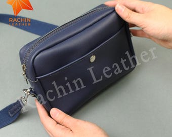 Modello PDF per borsa a tracolla in pelle, modello per borsa a tracolla fatta a mano, download immediato