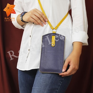 Ledertasche Schnittmuster, Crossbody Tasche Schnittmuster, Leder Sling Bag Schnittmuster, Crossbody Handytasche, Schnittmuster für handgemachte Ledertasche, Handytasche pdf