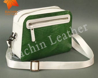 Leather Crossbody Bag Pattern: DIY Hand Sewing (PDF Pattern)