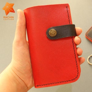 Padrão de porta-cartões de couro, padrão pdf, padrão de bolsa, padrão para porta-cartões de couro, padrão para bolsa de couro