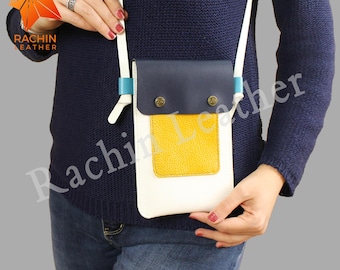 Leder Crossbody Handytasche Muster, handgemachte Sling Bag (PDF-Muster)