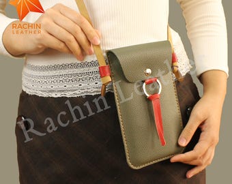 DIY Leather Crossbody Phone Bag Sewing Pattern: Beginner Friendly (PDF)
