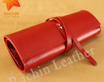 Leather Tool Roll Pattern: DIY Pencil Case, A4 (PDF Pattern)