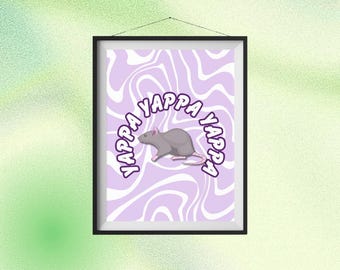Yappa Yappa Yappa Wall Art Meme Print Poster