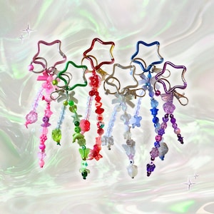 Porte-clés porte-breloques mousqueton étoile