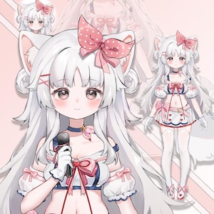 Customizable Live2D Premade Vtuber | Editable & Rigging | Customized