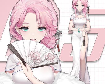 Customizable Live2D Premade Vtuber | Editable & Rigging | Customized