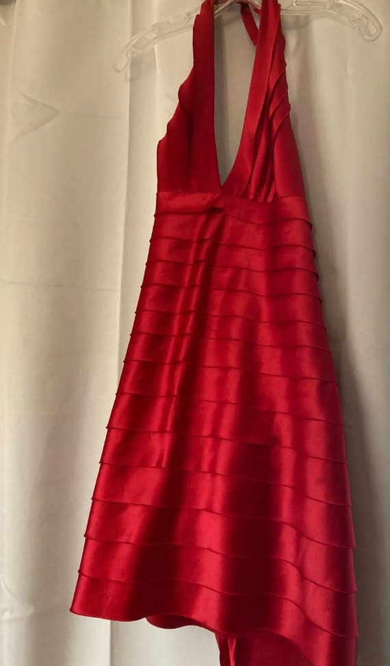 BCBG Red Silk Dress