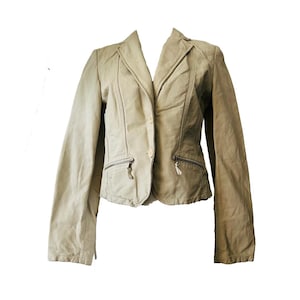 Vintage Italian Leather Jacket, Conbipel, Size S