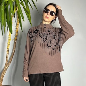 Vintage Lambs Wool & Angora Sweater, Italy, Size M  / L