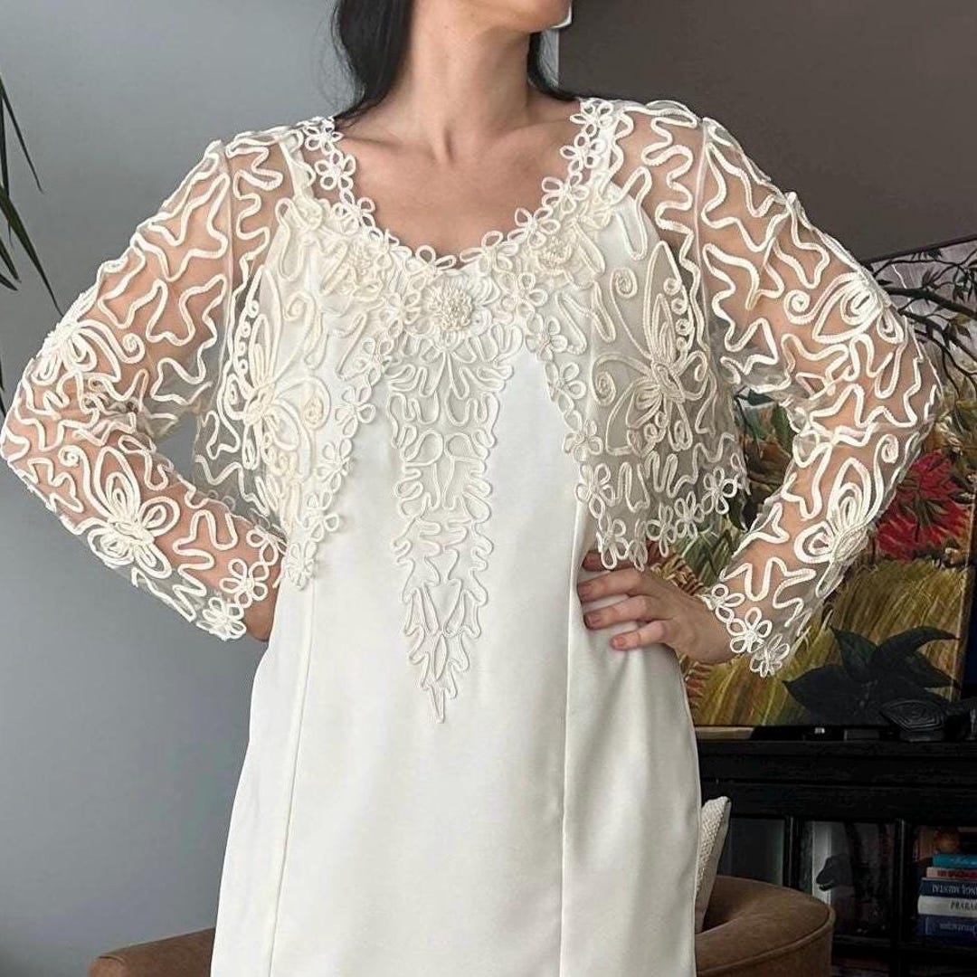 トップス vintage lace bolero Vintage Lace Bolero, Size M / L - Etsy