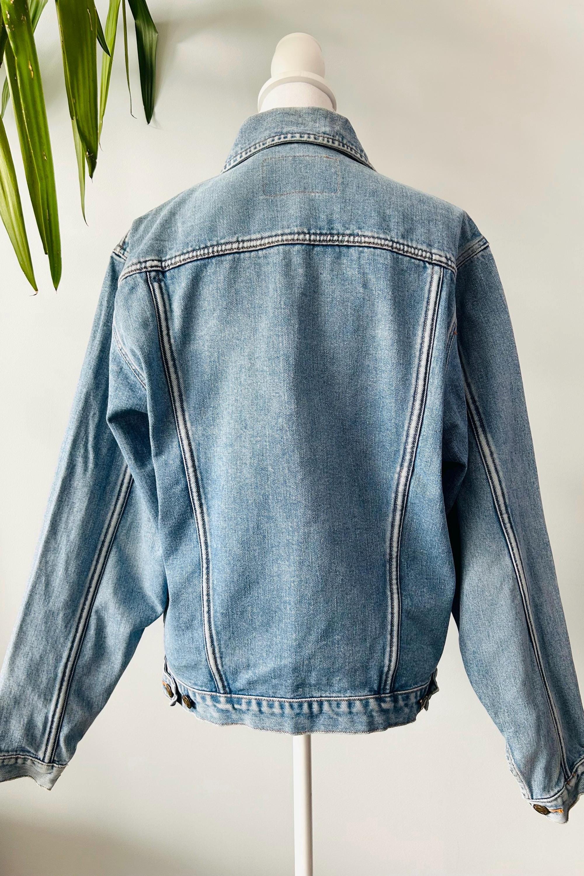   ユニセックス 90s デニムジャケット ヴィンテージ ユニセックス トラッカージャケット | サイズ S - Etsy 日本