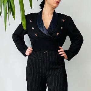 Vintage Double Breasted Blazer / Blouse, Size S