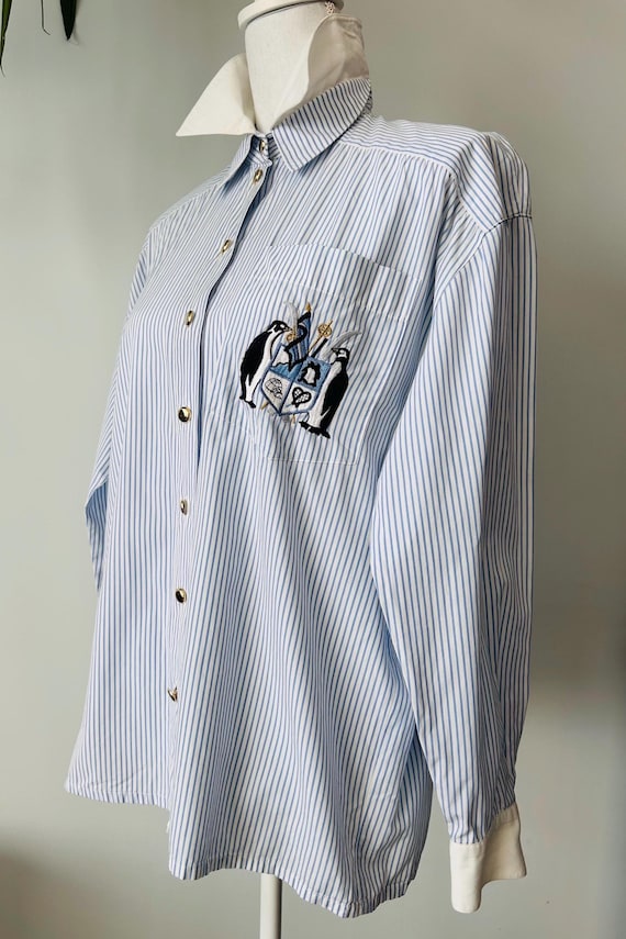 Haut Rayé Gris Et Blanc ESCADA, Taille XL - Occasion En Excellent état