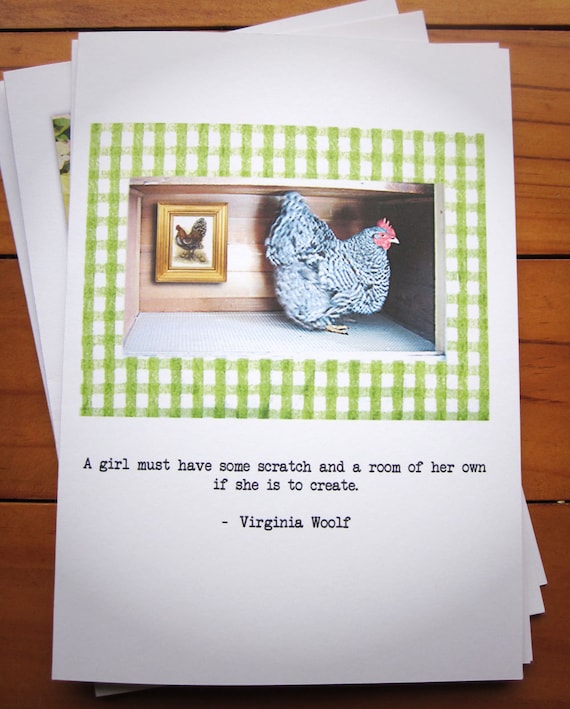 Greeting Card Virginia Woolf cartoon