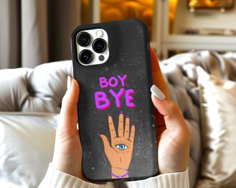 Witchy iPhone Case. Wiccan Occult Dark Feminine Phone Case. Gothic Maneater Phone Cover for Women. Protective Hamsa Evil Eye Phone Case Gift