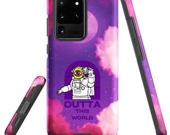 Galaxy Space Samsung Case. Trippy Phone Case. Funny Alien Phone Case. Outta This World Celestial Phone Case. Unique Science Phone Case.