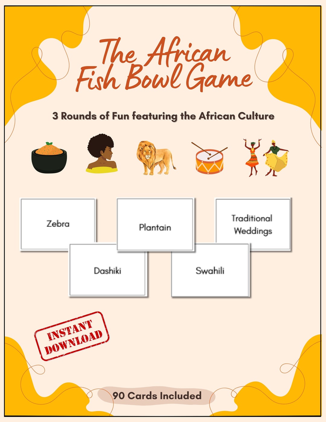 African Fish Bowl Game African Culture inspired Fish Bowl Game Fun African fish bowl game african culture inspired fish bowl game fun