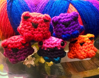 Ranas de bolsillo Amigurumi