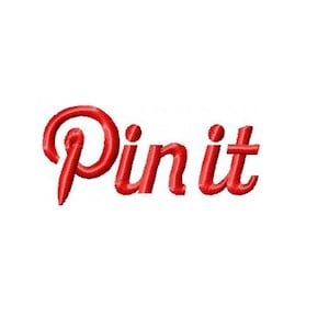 DIGITAL FILE Machine Embroidery Pin it Pin Cushion 4x4 Embroidery Design Monochromatic Pinterest Pin in five popular formats