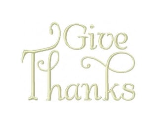 FICHIER numérique broderie Thanksgiving broderie Design donner Merci Design Thanksgiving broderie Machine monochrome 4 x 4