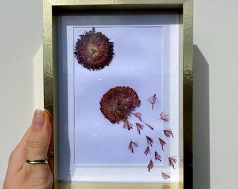 Irish Dried Flower Art - “Winds of change” . One of a kind Art piece