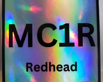 MC1R Gene Redhead Holographic Sticker