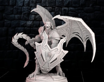 Dragonborn Barbarian Fighter Miniature Dungeons and Dragons Mini Tabletop RPG Miniature DnD Painting Pathfinder 5e  DmS